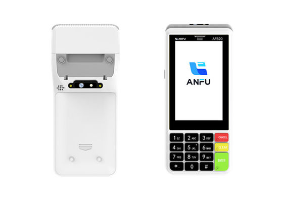 ANFU Smart Android Handheld POS Terminal With Barcode Scanner EMV PCI Certified